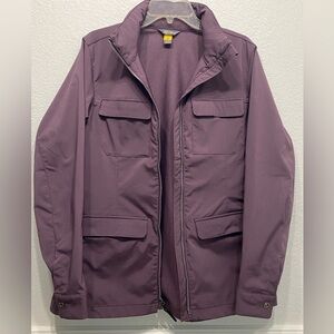 Eddie Bauer Travex Utility/Rain Jacket, Lightweight, Dusty Purple Color, Sz Lrg